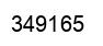 Number 349165 black image