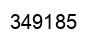 Number 349185 black image