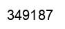 Number 349187 black image