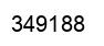 Number 349188 black image