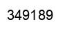 Number 349189 black image