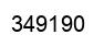 Number 349190 black image