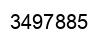 Number 3497885 black image