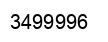Número 3499996 imagen negro