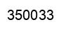 Number 350033 black image