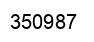 Number 350987 black image