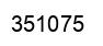 Number 351075 black image
