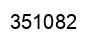 Number 351082 black image