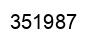 Number 351987 black image