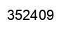 Number 352409 black image