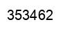 Number 353462 black image