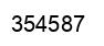 Número 354587 imagen negro