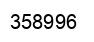 Number 358996 black image