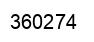 Number 360274 black image