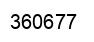 Número 360677 imagen negro