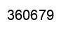 Número 360679 imagen negro