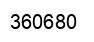 Número 360680 imagen negro