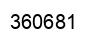 Número 360681 imagen negro