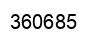 Número 360685 imagen negro