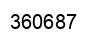 Number 360687 black image