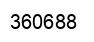 Number 360688 black image