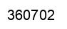 Number 360702 black image