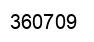 Number 360709 black image