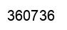 Number 360736 black image