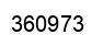 Number 360973 black image