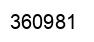 Número 360981 imagen negro
