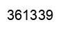 Number 361339 black image