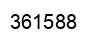 Number 361588 black image