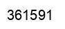 Number 361591 black image