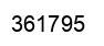 Number 361795 black image