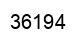 Número 36194 imagen negro