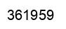 Number 361959 black image