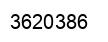 Number 3620386 black image