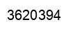 Number 3620394 black image