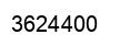 Número 3624400 imagen negro