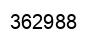 Number 362988 black image