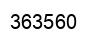 Number 363560 black image