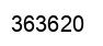 Number 363620 black image