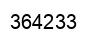 Number 364233 black image