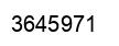 Number 3645971 black image