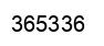 Number 365336 black image