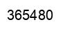 Number 365480 black image