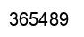 Number 365489 black image