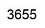 Number 3655 black image