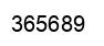 Número 365689 imagen negro