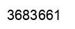 Number 3683661 black image